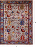 Persian Fine Serapi Hand Knotted Wool Rug - 9' 10" X 13' 4" - Golden Nile
