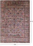 Peshawar Hand Knotted Wool Rug - 8' 6" X 12' 3" - Golden Nile