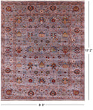 Peshawar Hand Knotted Wool Rug - 8' 5" X 10' 2" - Golden Nile