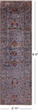 Grey Peshawar Hand Knotted Wool Runner Rug - 2' 11" X 9' 0" - Golden Nile