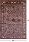 Super Kazak Hand Knotted Wool Rug - 8' 0" X 11' 7" - Golden Nile