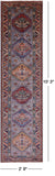 Super Kazak Hand Knotted Wool Runner Rug - 2' 9" X 10' 3" - Golden Nile