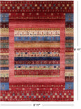 Tribal Persian Gabbeh Handmade Wool Rug - 6' 11" X 9' 11" - Golden Nile