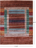 Tribal Persian Gabbeh Hand Knotted Wool Rug - 5' 10" X 8' 0" - Golden Nile