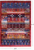 Tribal Persian Gabbeh Hand Knotted Wool Rug - 2' 8" X 4' 1" - Golden Nile