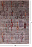 Tribal Persian Gabbeh Hand Knotted Wool Rug - 6' 6" X 9' 8" - Golden Nile