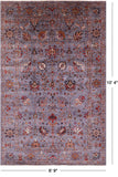 Peshawar Hand Knotted Wool Rug - 6' 9" X 10' 4" - Golden Nile