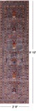 Peshawar Hand Knotted Wool Runner Rug - 2' 9" X 9' 10" - Golden Nile