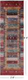 Tribal Persian Gabbeh Hand Knotted Wool Runner Rug - 2' 8" X 8' 4" - Golden Nile