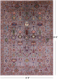 Peshawar Hand Knotted Wool Rug - 6' 9" X 9' 9" - Golden Nile