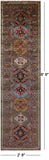 Turkmen Ersari Hand Knotted Wool Runner Rug - 2' 8" X 9' 8" - Golden Nile