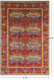 Grey William Morris Hand Knotted Wool Area Rug - 5' 10" X 8' 9" - Golden Nile