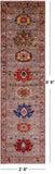 Persian Fine Serapi Hand Knotted Wool Runner Rug - 2' 8" X 9' 6" - Golden Nile