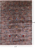 Peshawar Hand Knotted Wool Rug - 5' 7" X 7' 9" - Golden Nile