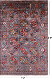 Turkmen Ersari Hand Knotted Wool Rug - 4' 2" X 6' 5" - Golden Nile