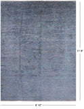Full Pile Overdyed Handmade Wool Area Rug - 8' 10" X 11' 8" - Golden Nile