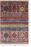 Khorjin Persian Gabbeh Hand Knotted Wool Rug - 3' 3" X 5' 1" - Golden Nile