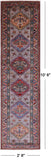 Super Kazak Hand Knotted Wool Runner Rug - 2' 8" X 10' 6" - Golden Nile