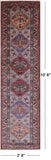 Super Kazak Hand Knotted Wool Runner Rug - 2' 8" X 10' 6" - Golden Nile