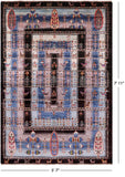 Tribal Persian Gabbeh Hand Knotted Wool Rug - 5' 7" X 7' 11" - Golden Nile