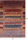 Tribal Persian Gabbeh Hand Knotted Wool Rug - 6' 9" X 10' 0" - Golden Nile