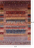 Tribal Persian Gabbeh Hand Knotted Wool Rug - 6' 9" X 10' 0" - Golden Nile