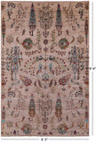 Tribal Persian Gabbeh Hand Knotted Wool Rug - 6' 3" X 9' 6" - Golden Nile