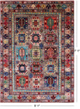 Tribal Persian Hand Knotted Wool Rug - 5' 1" X 7' 1" - Golden Nile