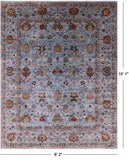 Peshawar Hand Knotted Wool Rug - 8' 2" X 10' 1" - Golden Nile