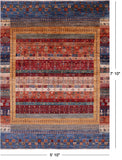 Tribal Persian Gabbeh Hand Knotted Wool Rug - 5' 10" X 7' 10" - Golden Nile