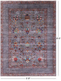 Peshawar Hand Knotted Wool Rug - 5' 9" X 8' 0" - Golden Nile