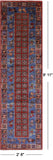 Antiqued Pazyryk Historical Design Hand Knotted Wool Runner Rug - 2' 8" X 9' 11" - Golden Nile