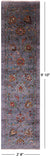 Grey Peshawar Hand Knotted Wool Runner Rug - 2' 8" X 9' 10" - Golden Nile