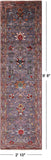 Grey Peshawar Hand Knotted Wool Runner Rug - 2' 10" X 9' 8" - Golden Nile