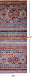 Khorjin Persian Gabbeh Hand Knotted Wool Runner Rug - 2' 6" X 6' 10" - Golden Nile