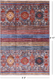 Khorjin Persian Gabbeh Hand Knotted Wool Rug - 3' 3" X 4' 11" - Golden Nile
