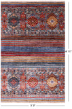 Khorjin Persian Gabbeh Hand Knotted Wool Rug - 3' 3" X 4' 11" - Golden Nile