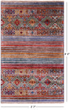 Khorjin Persian Gabbeh Handmade Wool Rug - 2' 7" X 4' 2" - Golden Nile