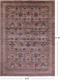Peshawar Handmade Wool Rug - 8' 0" X 11' 4" - Golden Nile