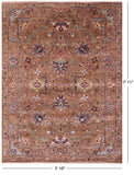 Peshawar Handmade Wool Rug - 5' 10" X 7' 11" - Golden Nile