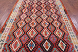 Reversible Kilim Flat Weave Wool On Wool Rug - 6' 10" X 9' 10" - Golden Nile