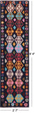 Reversible Kilim Flat Weave Wool On Wool Runner Rug - 2' 7" X 9' 4" - Golden Nile