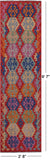 Reversible Kilim Flat Weave Wool On Wool Runner Rug - 2' 8" X 9' 7" - Golden Nile