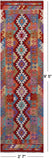 Reversible Kilim Flat Weave Wool On Wool Runner Rug - 2' 7" X 9' 5" - Golden Nile