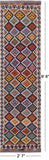 Reversible Kilim Flat Weave Wool On Wool Runner Rug - 2' 7" X 9' 6" - Golden Nile