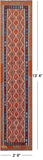 Reversible Kilim Flat Weave Wool On Wool Runner Rug - 2' 9" X 13' 4" - Golden Nile