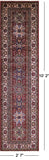 Red Super Kazak Hand Knotted Wool Runner Rug - 2' 7" X 10' 2" - Golden Nile