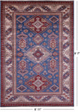 Blue Super Kazak Hand Knotted Wool Rug - 6' 11" X 9' 7" - Golden Nile