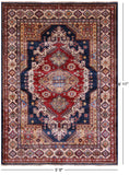 Blue Super Kazak Hand Knotted Wool Rug - 5' 0" X 6' 11" - Golden Nile