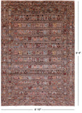 Persian Gabbeh Tribal Hand Knotted Wool Rug - 6' 10" X 9' 9" - Golden Nile